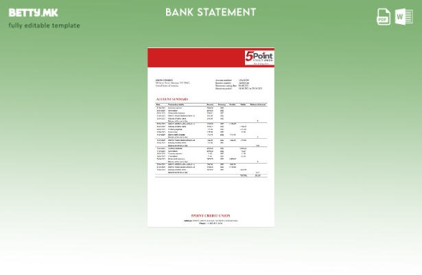 Модерен стил на УСА Texas Point Bank J.C. шаблон за збор за извод од банка